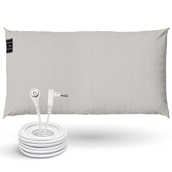 GroundLuxe King Beige Grounding Pillowcase & Outlet Tester Bundle