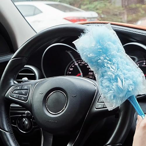 Miniatura 5 de 30 piezas de repuesto desechables para plumero, cabezal de repuesto desechable para el hogar para limpiar muebles de automóvil de oficina en casa