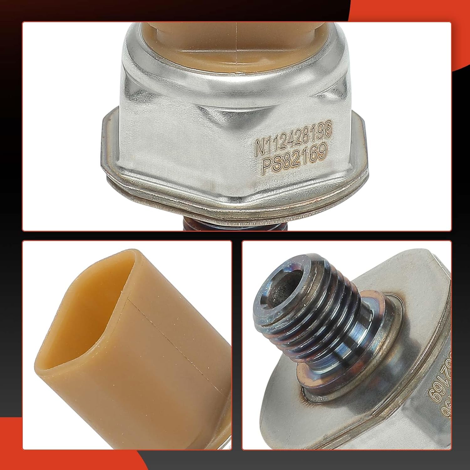 A-Premium Fuel Pressure Sensor [3 Pins] Compatible with Ford F-650 F650 2007, F-750 F750 2007 & Blue Bird All American FE 2005-2007 & GMC C6500 Topkick 2007