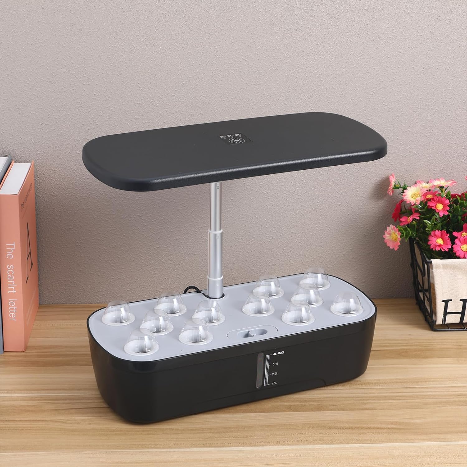 1set Indoor Garden Kit with Grow Light Hydroponics Growing for Home Gardening Space-Saving Design Easy to Use Hydroponic Planter with Us