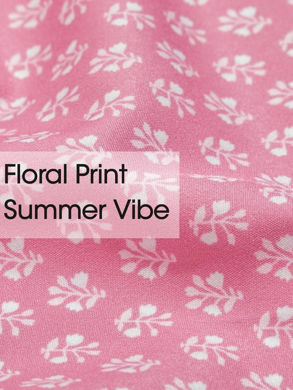 Wenrine Womens Summer Floral Maxi Dress Smocked Tie Shoulder Boho Sleeveless Ruffle Tiered Casual Beach Dresses - Image 7