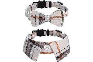 Faleela Adjustable Safety Cat Collar with Bow Tie and Bell