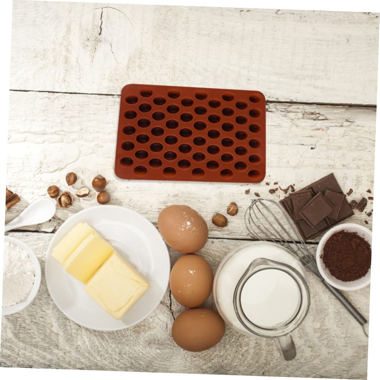 LIFKOME 3 Set Di in Silicone Non Sformabili Strumenti Di Cottura Creativi Per Caramelle Cioccolato Fatte in Casa 2 Pezzi * 3