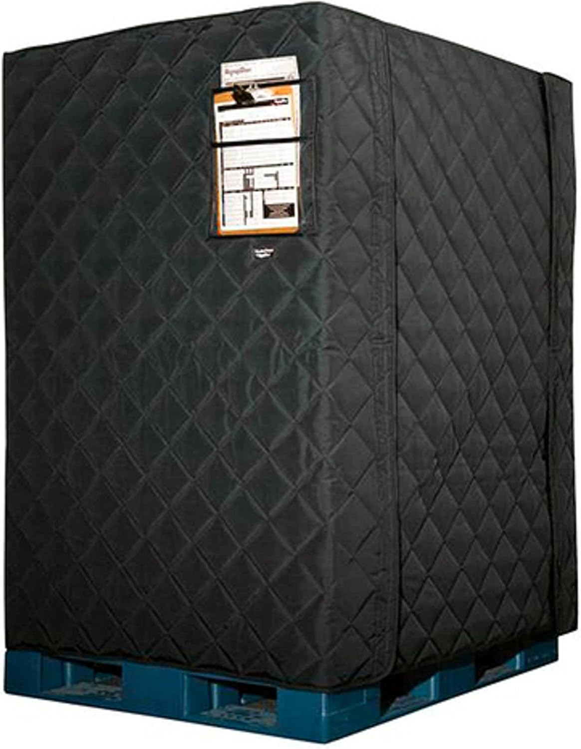Insulated Thermal Standard Pallet Cover | (Black, 48" L x 40" W x 72") | for Transporting Perishable Temperature Controled Freight