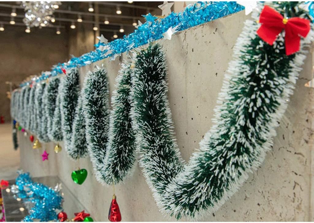 人工リース 2m/6.5フィート クリスマスガーランド クリスマスデコレーション 玄関ドアマントル階段壁暖炉用 クリスマスツリーデコ