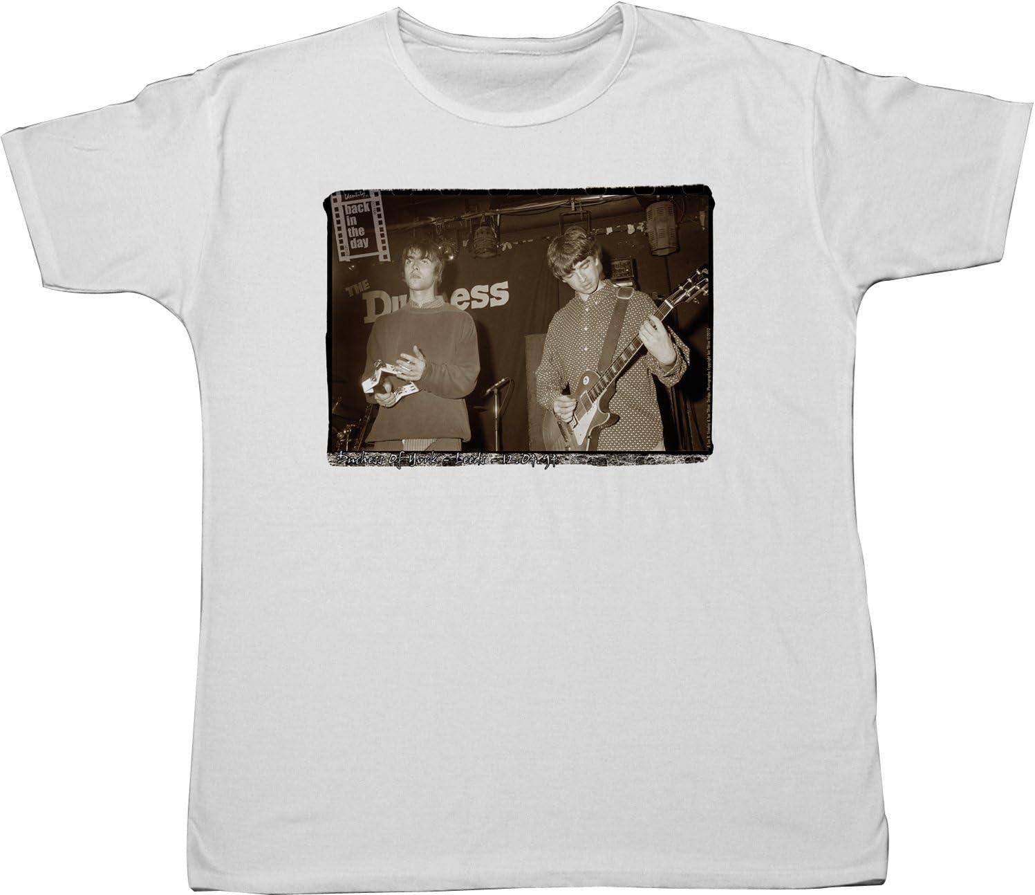 Back in the Day Oasis - Brother's Be T-Shirt (White,Large)