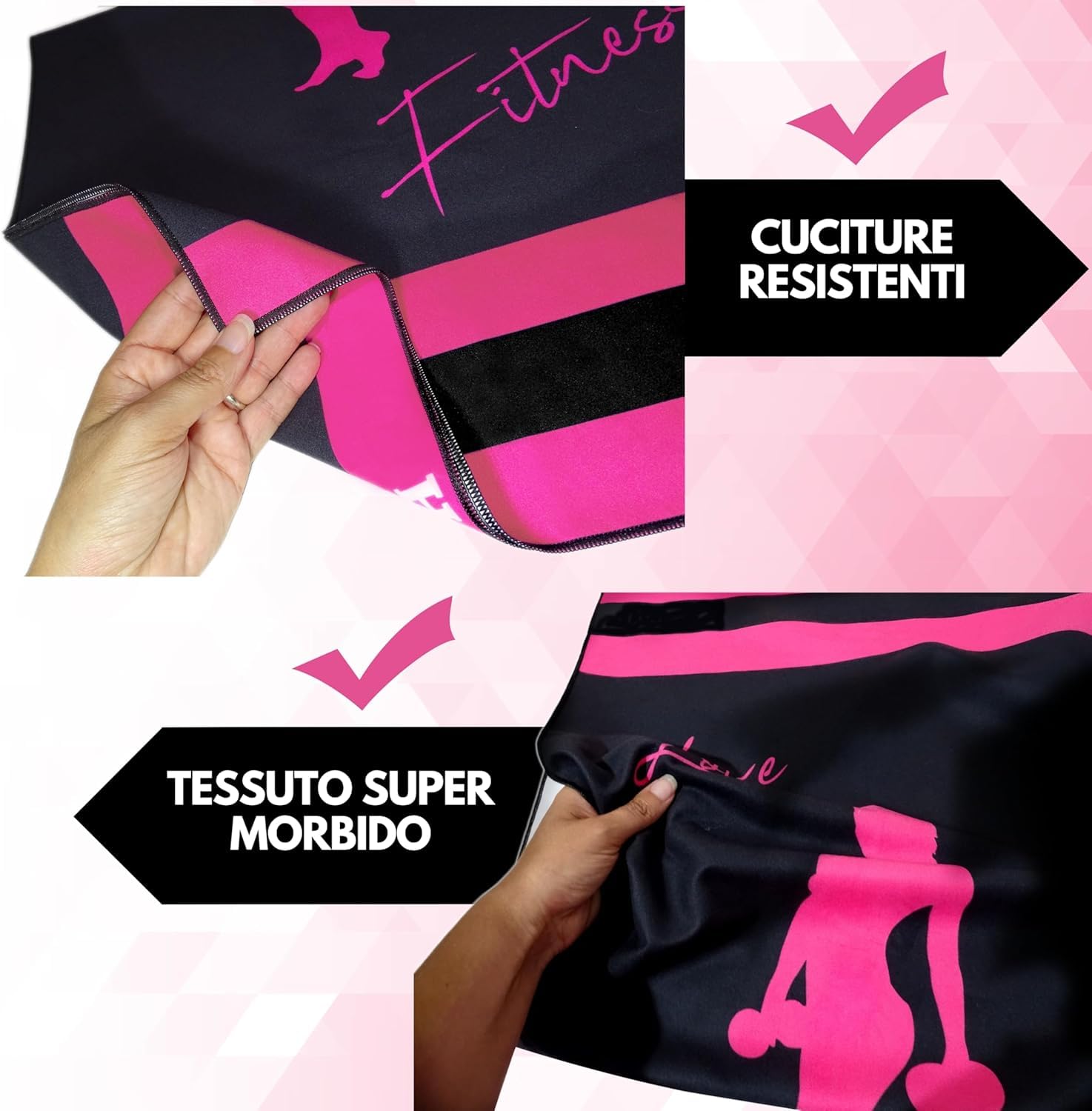 Asciugamano Palestra Donna - Telo Palestra in Microfibra Super Leggero e Sottile - Women's Gym Towel - Telo Panca Ideale per Ftness e Sala Pesi - Accessori Fitness Donna