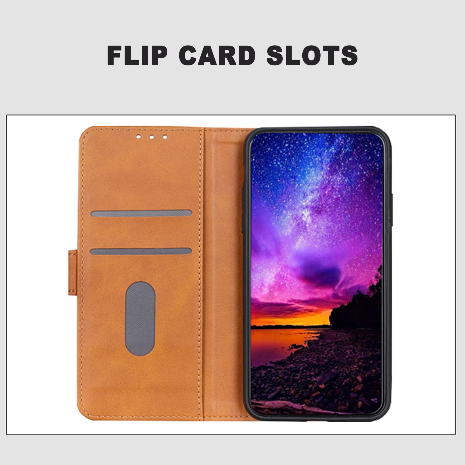 Etui z klapką do Samsunga Galaxy S24 Ultra/S24 Plus/S24, gładkie skórzane zamknięcie magnetyczne, portfel z klapką Etui na telefon komórkowy z uchwytem na kartę i funkcją stojaka (kolor: czarny,