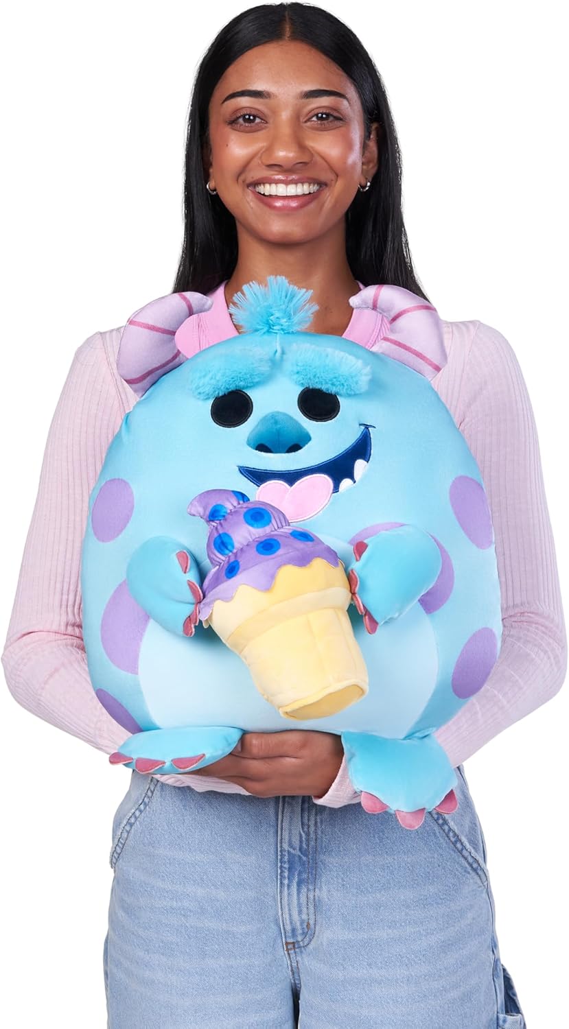 Snackles Disney 14-inch Plush (Sulley) by ZURU, Plush with Snack Accessory