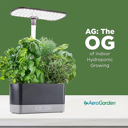 Miniatura 6 de AeroGarden Harvest XL Bundle - Kit de cultivo hidropónico de hierbas para interiores paquete de luces LED de cultivo con enrejado 18 cápsulas de