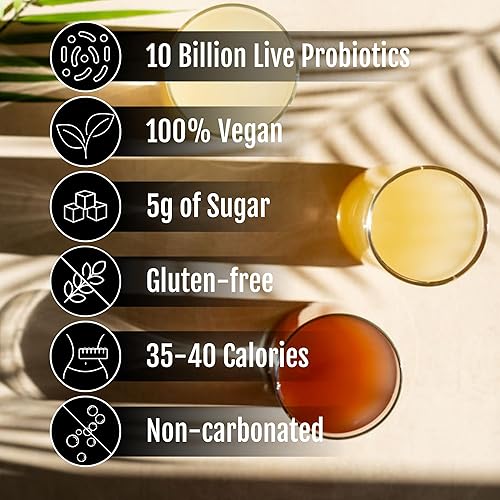 Miniatura 4 de Cabana Cultures - Kéfer probiótico de agua de coco, apoyo para la salud intestinal y la inmunidad, hidratación y electrolitos, vegano, bajo en