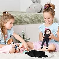 Vista 6 de 8 piezas de 18 pulgadas de muñeca de niño de 18 pulgadas, ropa de sublimación de muñecas de 18 pulgadas, accesorios clásicos para muñecas de 18