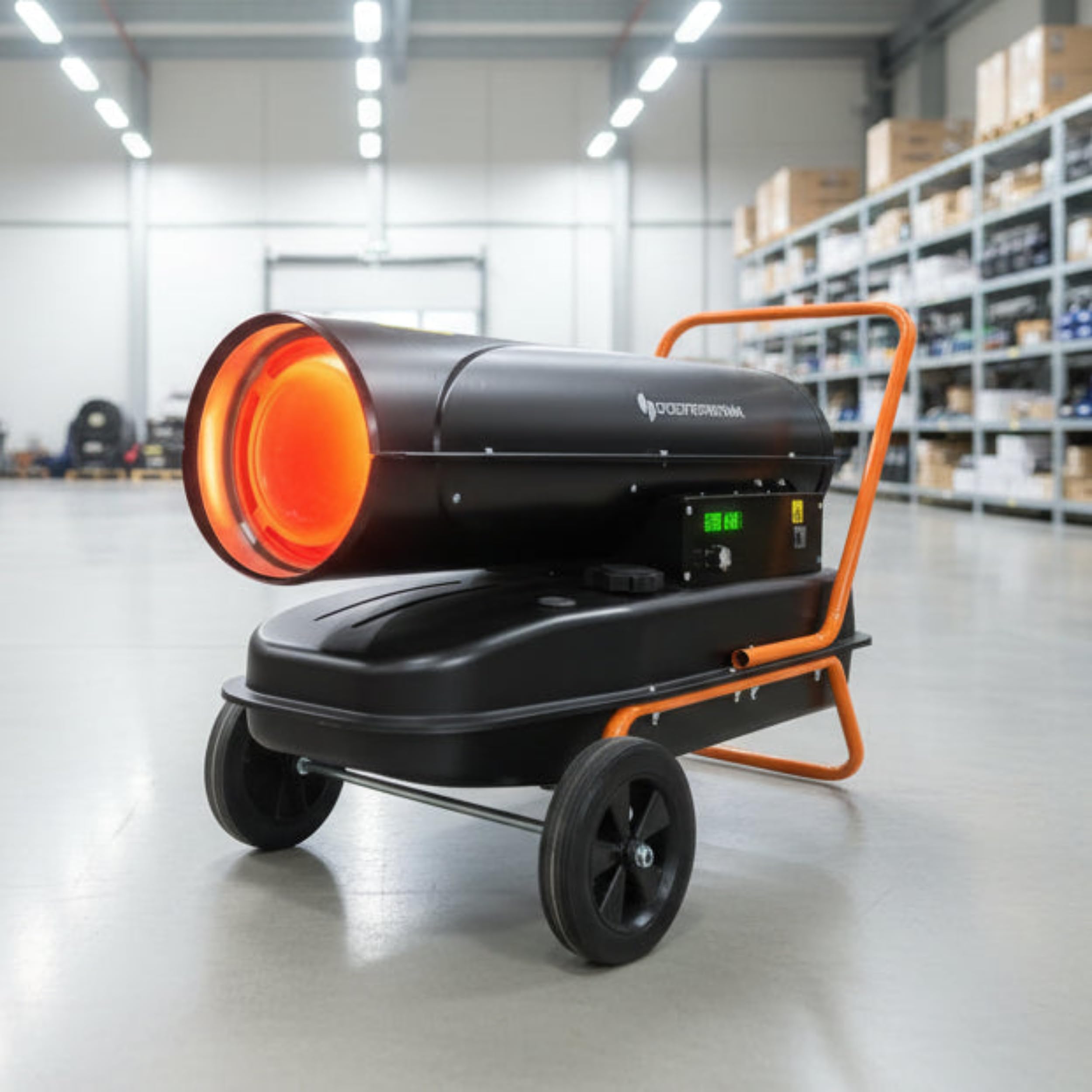 Canon à chaleur diesel 30 kW CHESTERPRO HEAT – puissant chauffage d’atelier – thermostat & roues
