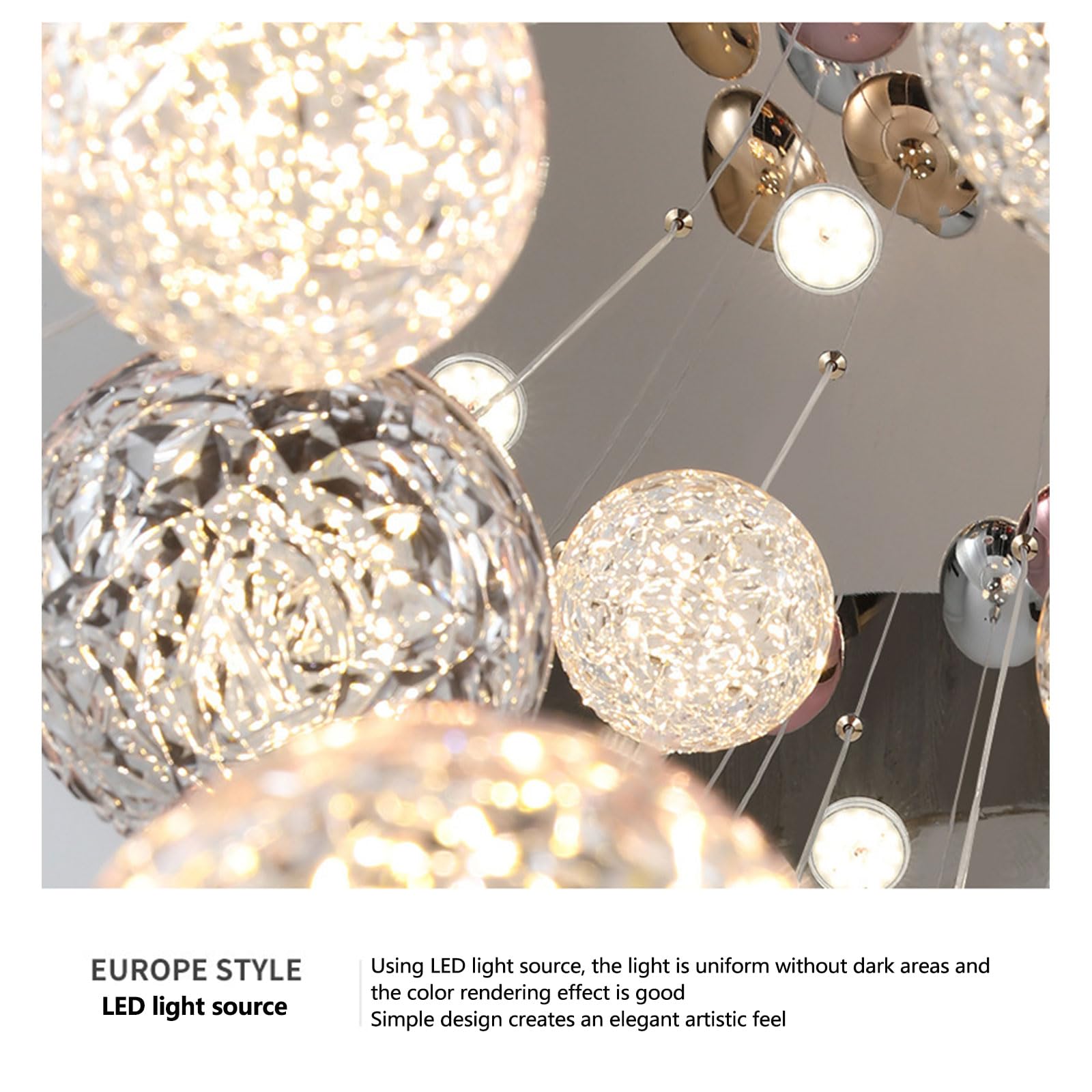 Amazon.co.jp : ロングシャンデリア螺旋階段ライト高級デュプレックス