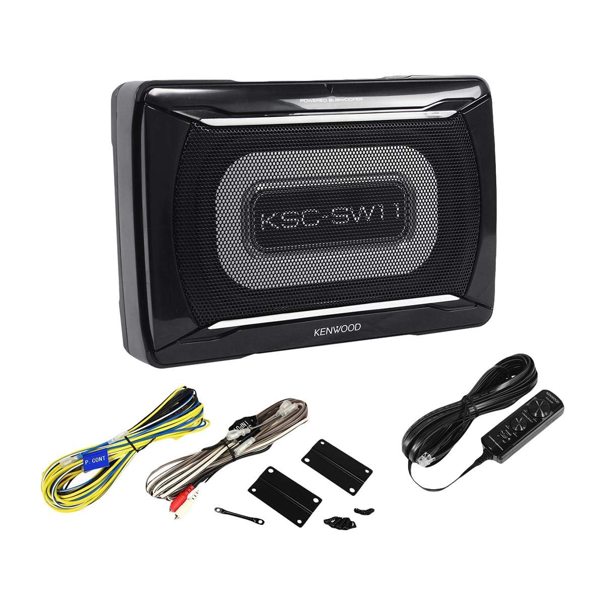 Kenwood KSC-SW11 Compact Powered Enclosed Car Subwoofer: Buy