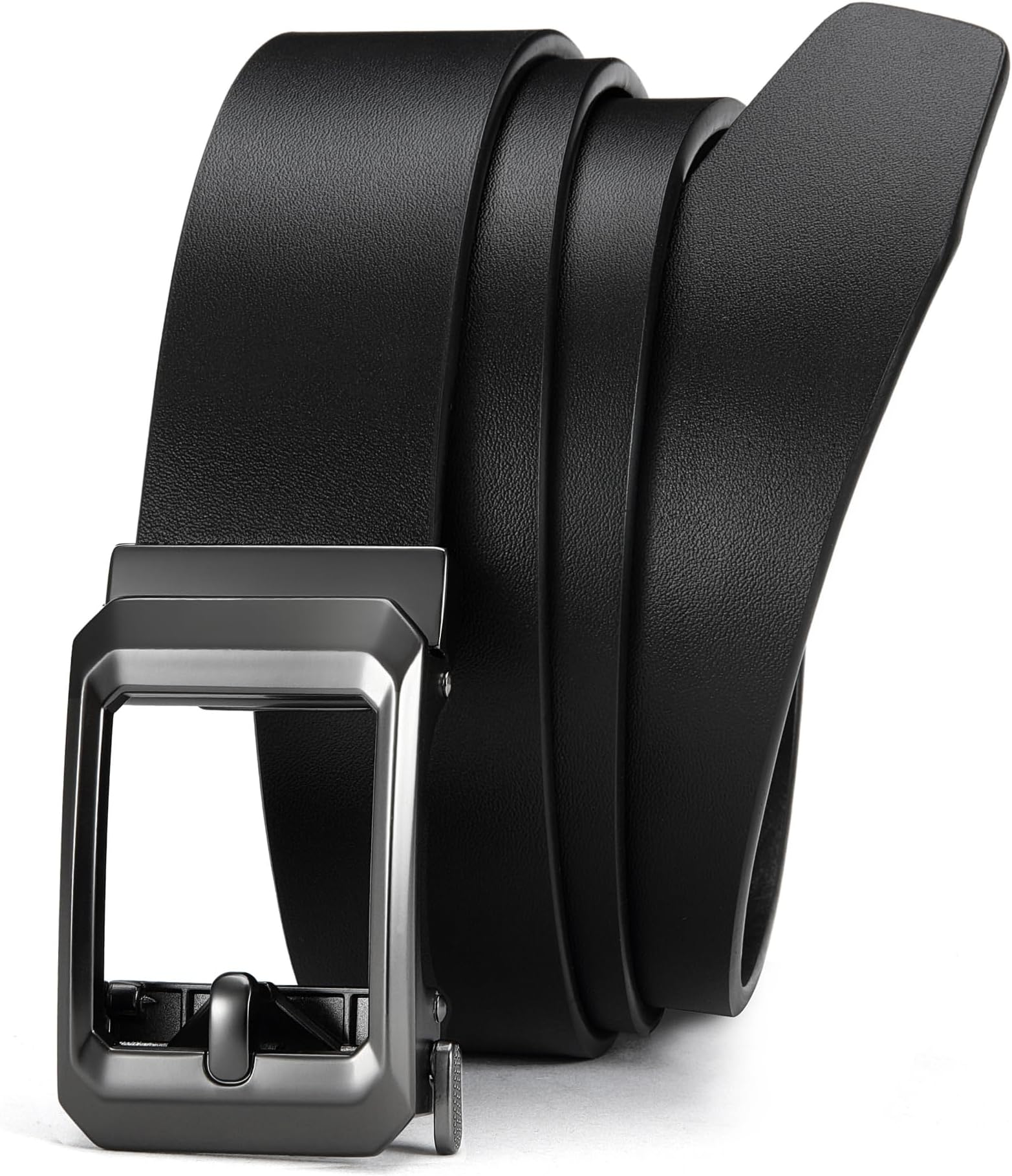 Ratchet Belts for Men - 1.5" Mens Belt Genuine Leather for Causual Jeans - Customizable Style, Versatile Fit