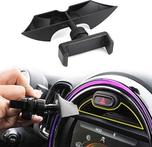 Topteng Soporte de teléfono para salpicadero de automóvil, ranura para salpicadero, soporte para teléfono compatible con BMW Mini Cooper F54 F55 F56