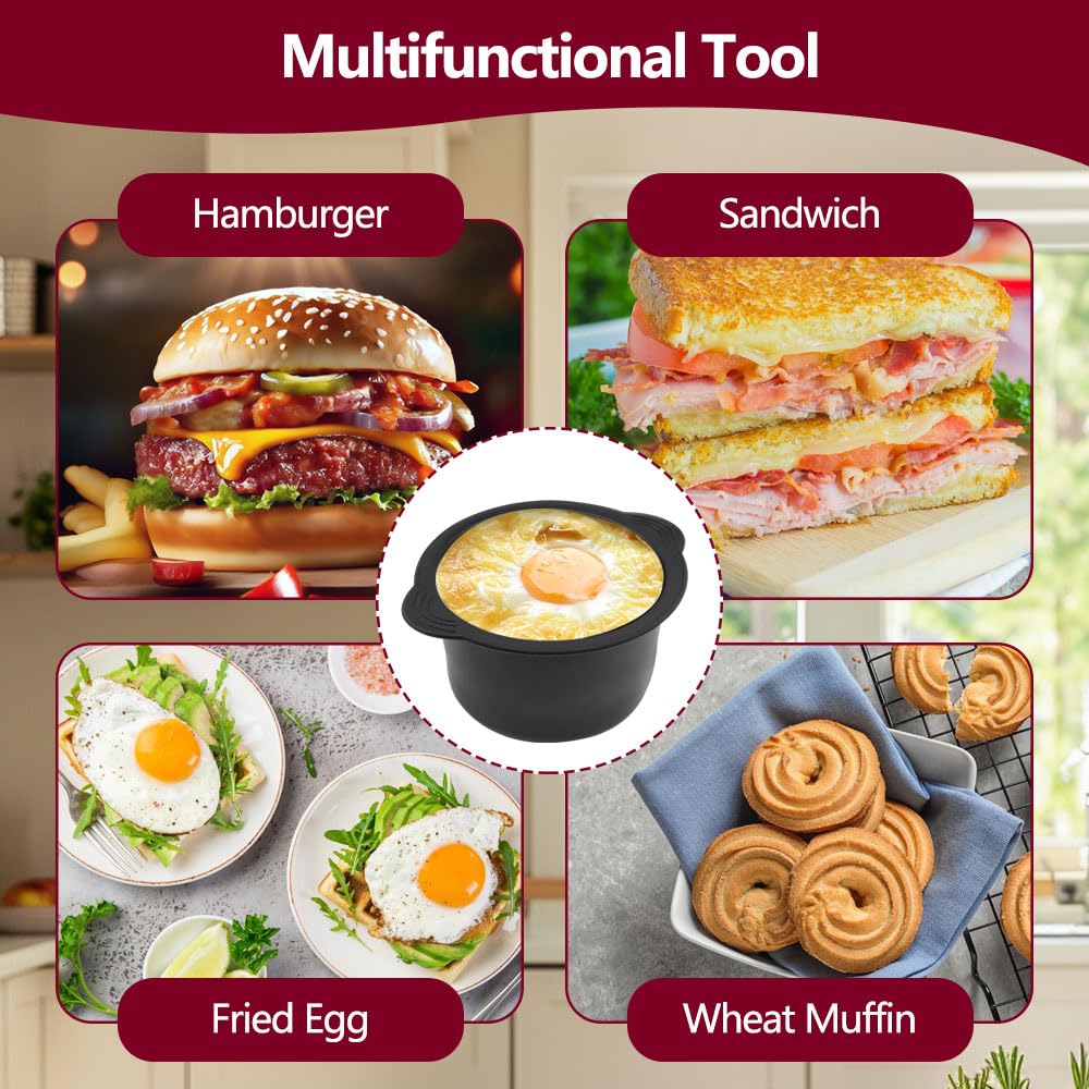 3 częściowe formy silikonowe Air Fryer, formy silikonowe do frytkownicy na gorące powietrze, formy na jajka wodne, forma do muffinów Air Fryer, forma do ciasta Air Fryer do wypieków, muffinów