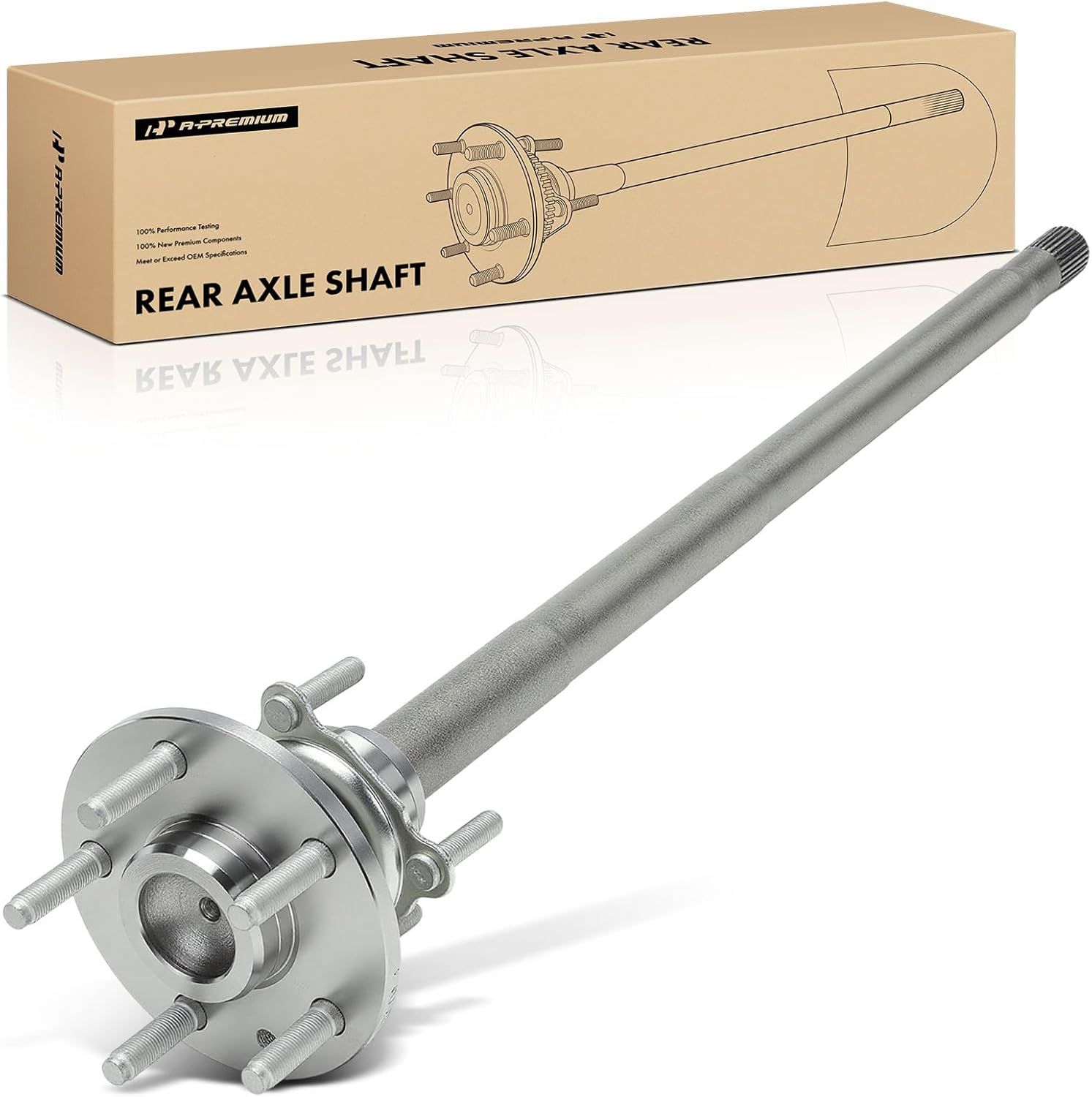 A-Premium Rear Axle Shaft Assembly Compatible with Jeep Wrangler 2018-2024, 2.0L 3.0L 3.6L 6.4L, Rear Left or Right