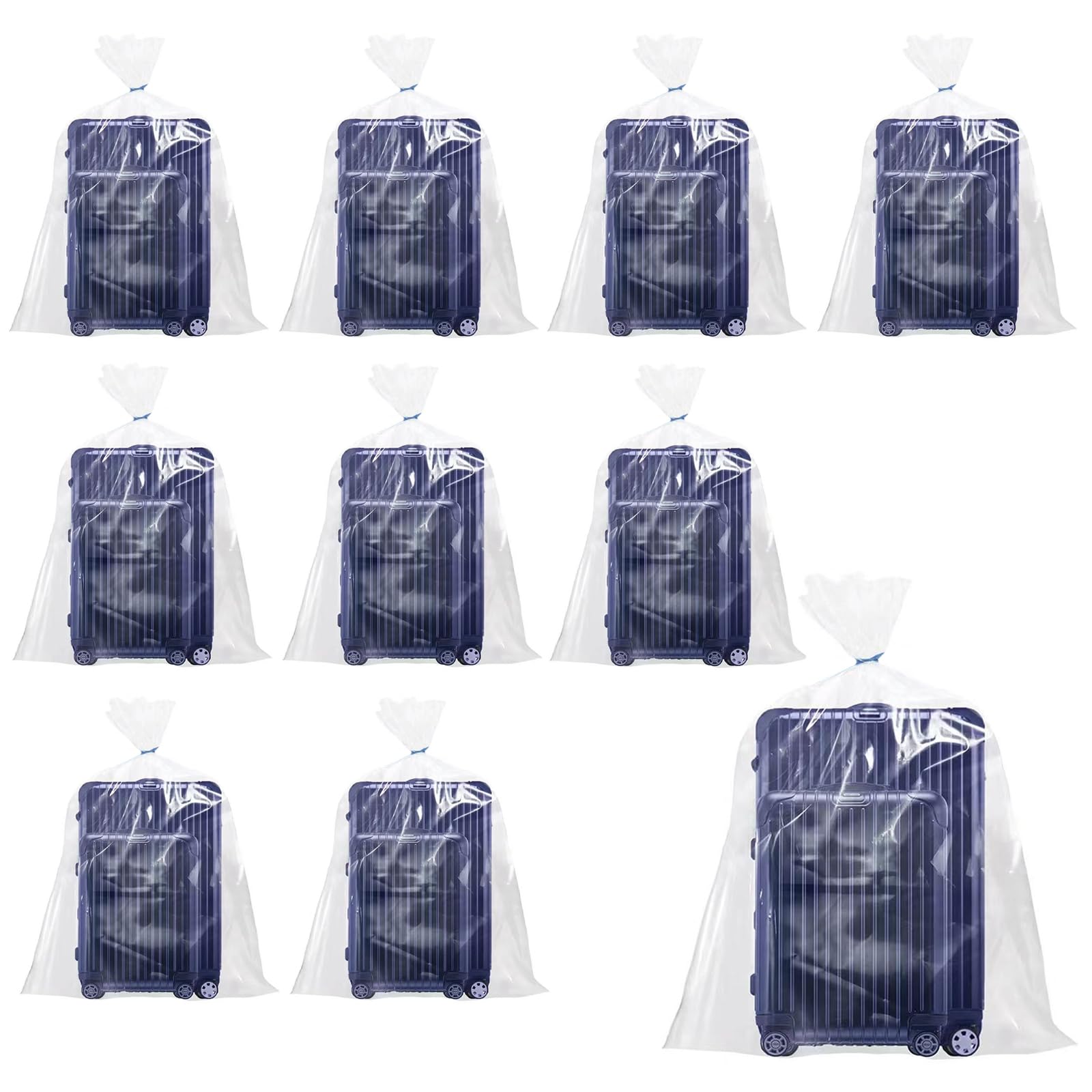 Bolsas de almacenamiento de plástico transparentes extragrandes impermeables de 40x60