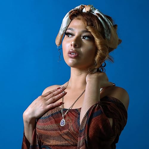 Miniatura 3 de Colgante de Buda sonriente de la suerte chapado en oro de 14 quilates, color rosa, morado, verde, azul, en cadena cubana, 0.197 in, 24 pulgadas,