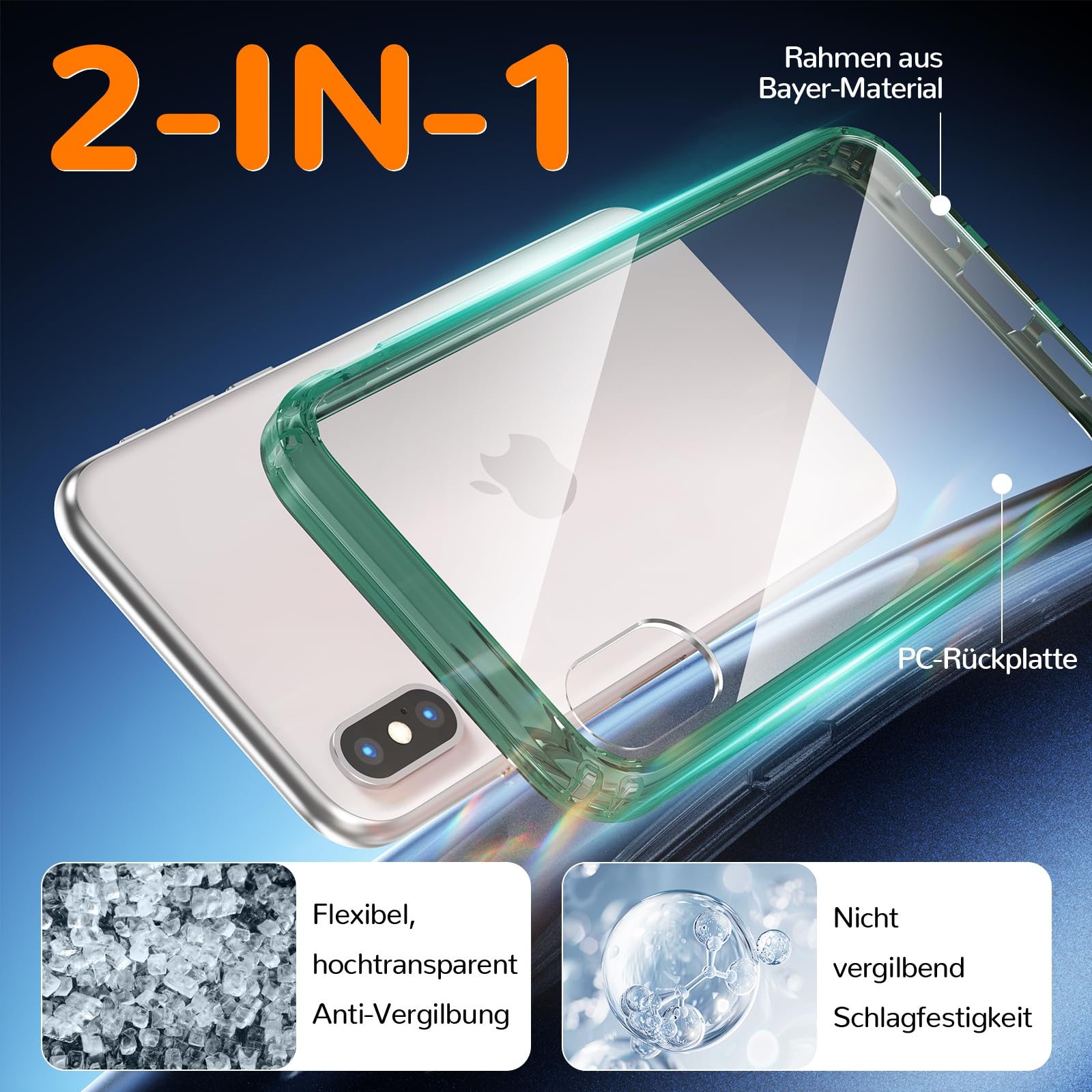 Clear Case for iPhone 15, Ultra Thin, Shockproof TPU Cover, Anti-Yellowing, Crystal Clear, Phone Case for Apple iPhone 15 - Clear — view 324