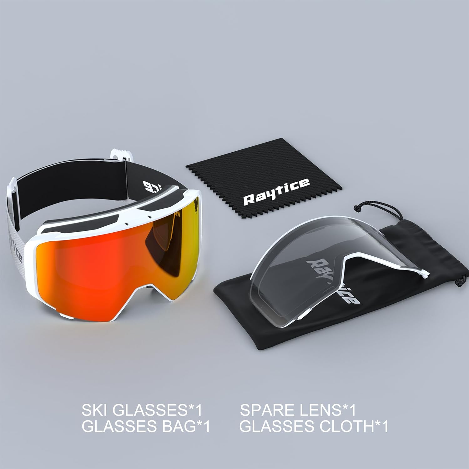 OTG Ski Goggles for Men Women, 100% UV400 Protection Snow Goggles, Anti Fog Snowboard Goggles for Snowmobile Skiing - Image 7