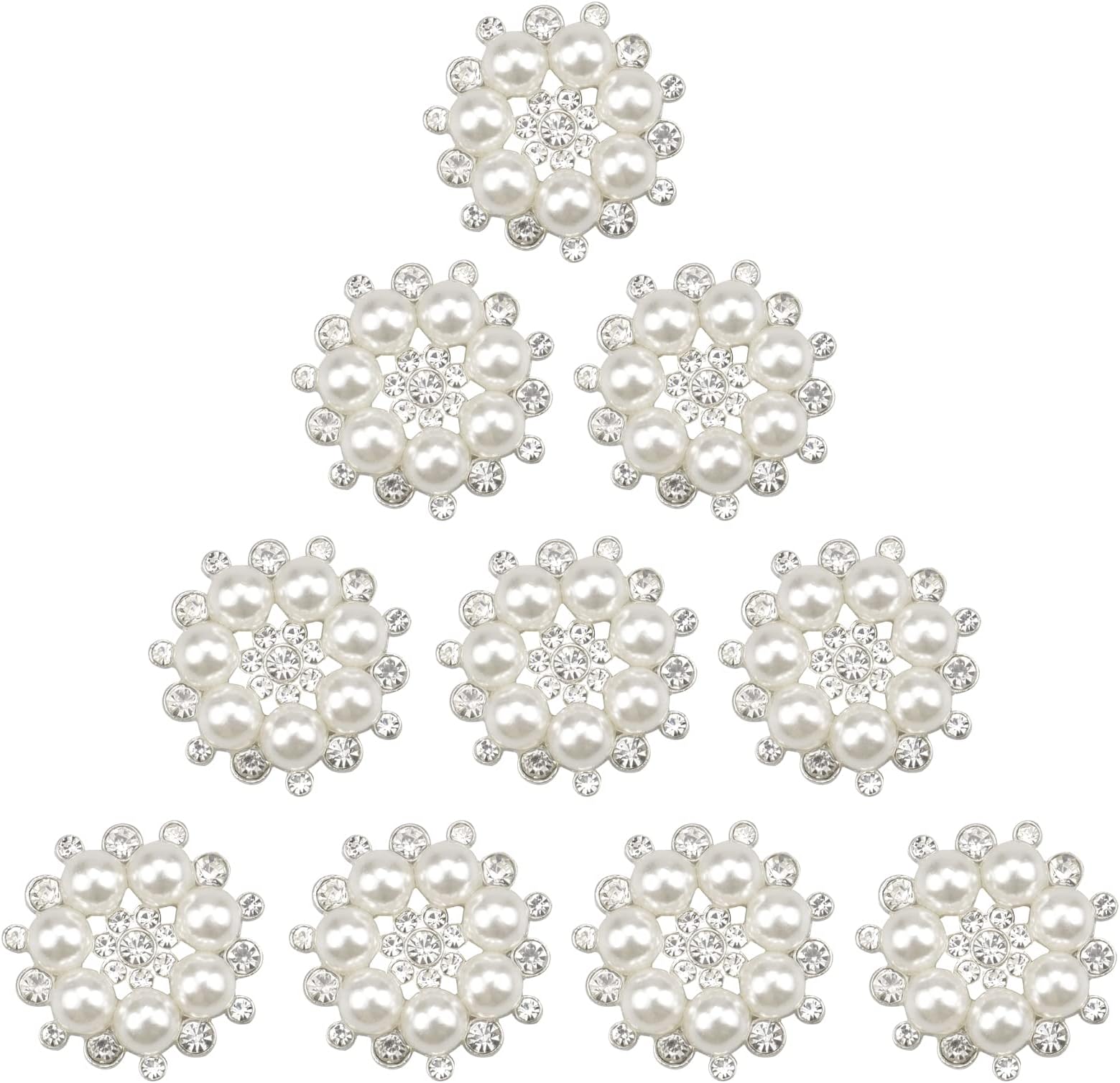 50 set 8-30 mm bottoni automatici in metallo per scrapbooking