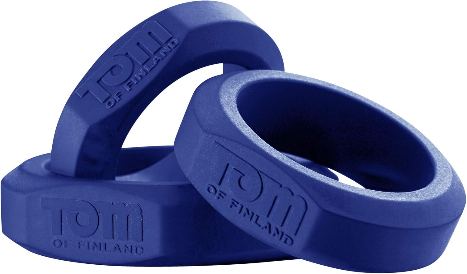 Tom of Finland 3 Piece Silicone Cock Ring Set