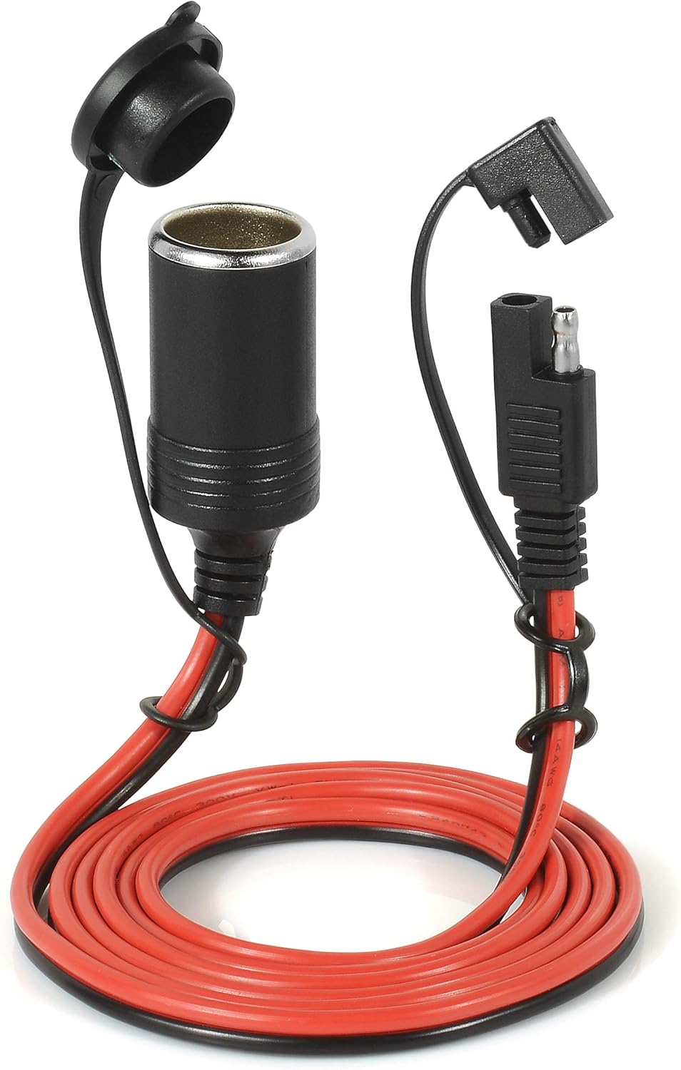 MPPCHHN SAE Ladekabel 60cm - Schnellverbinder Für Auto, Motorrad, Rasenmäher Und ATV