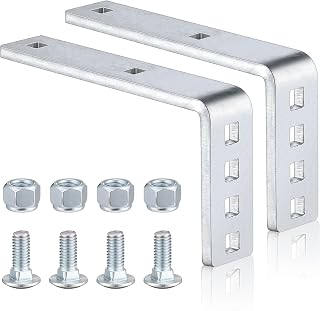 Zonon 2 Pack Flush Fender Bracket, Flush Trailer or Boat Trailers Galvanized Metal Brackets for 8" & 12" Fenders