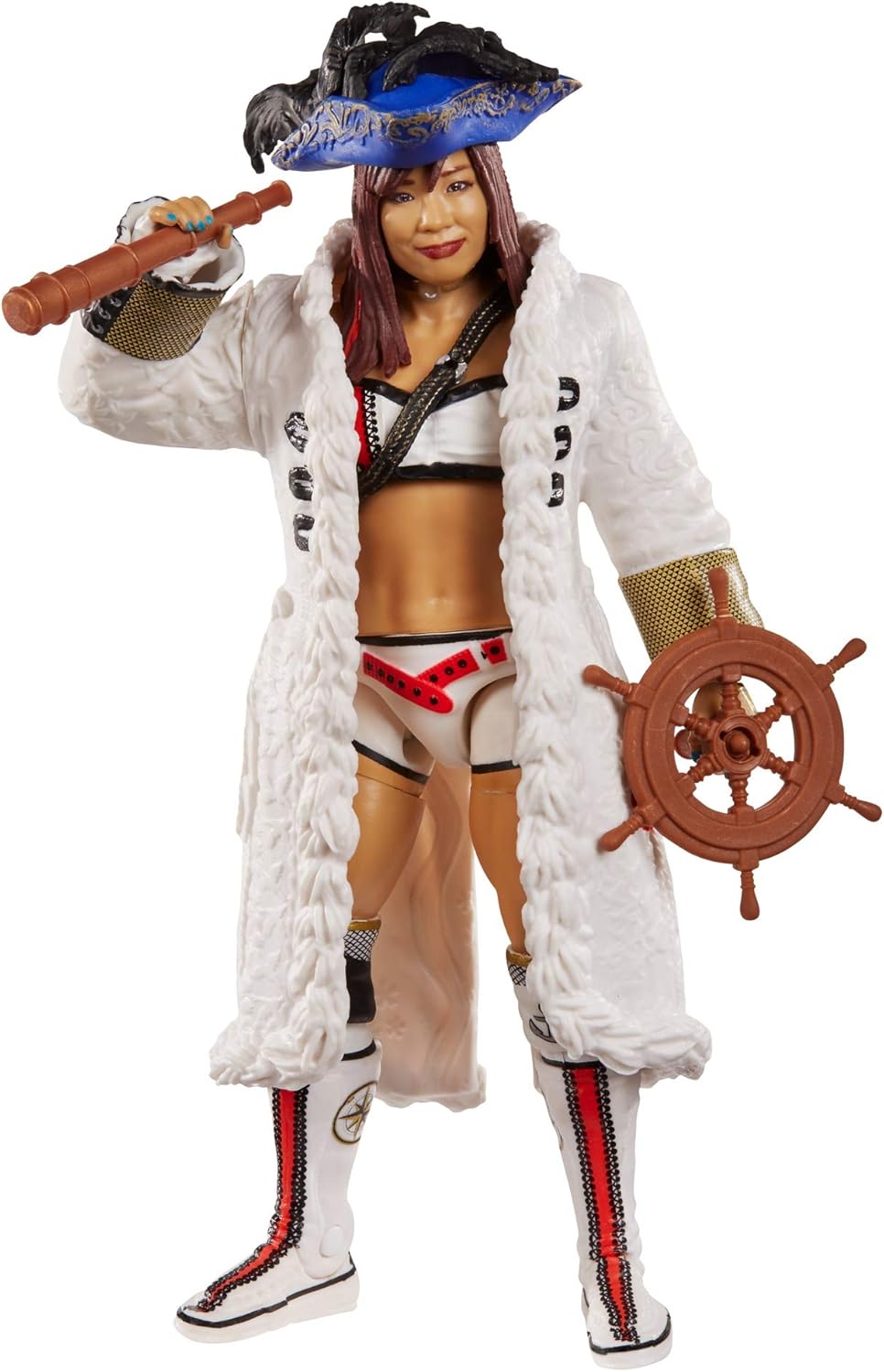 WWE Kairi Sane Elite Series #73 Deluxe Action Figure with Realistic Facial Detailing, Iconic Ring Gear & Accessories