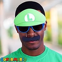 Vista 64 de Sun-Staches Gafas de sol oficiales de Super Mario Mario Luigi Peach Bowser Yoshi Wario o Waluigi accesorio de disfraz Se adapta a la mayoría