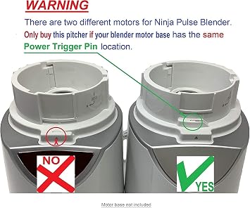 40oz Pitcher Bowl for Ninja BL201 BL205 BL206 BL207 700w Kitchen System Pulse Blender