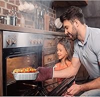 Vista 5 de WANBAO 30 piezas de moldes desechables de papel de aluminio para hornear, cuadrados de 8" X 8" X 2" pulgadas, preparación de comida para catering