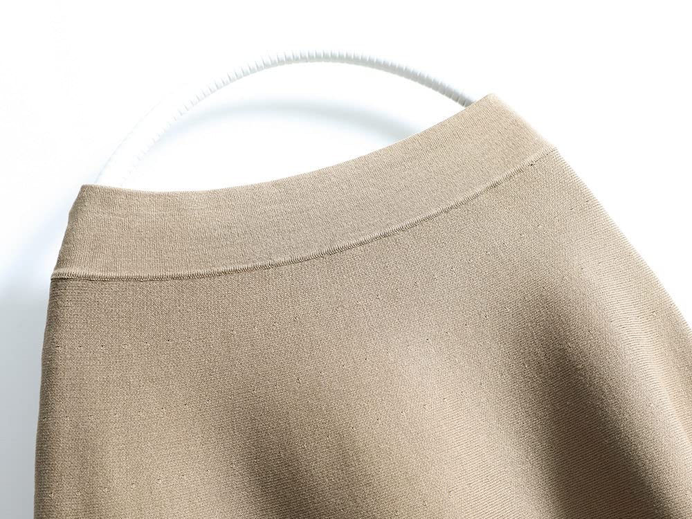 Rock Damen,Damen-Midirock, Hellbraun, Elastisch, Mit Hoher Taille, Gestrickter Faltenrock, Hüftumwickelt, A-Linie, Gerafft, Einfach, Herbst, Winter, Lange Röcke Für Mädchen, Damen