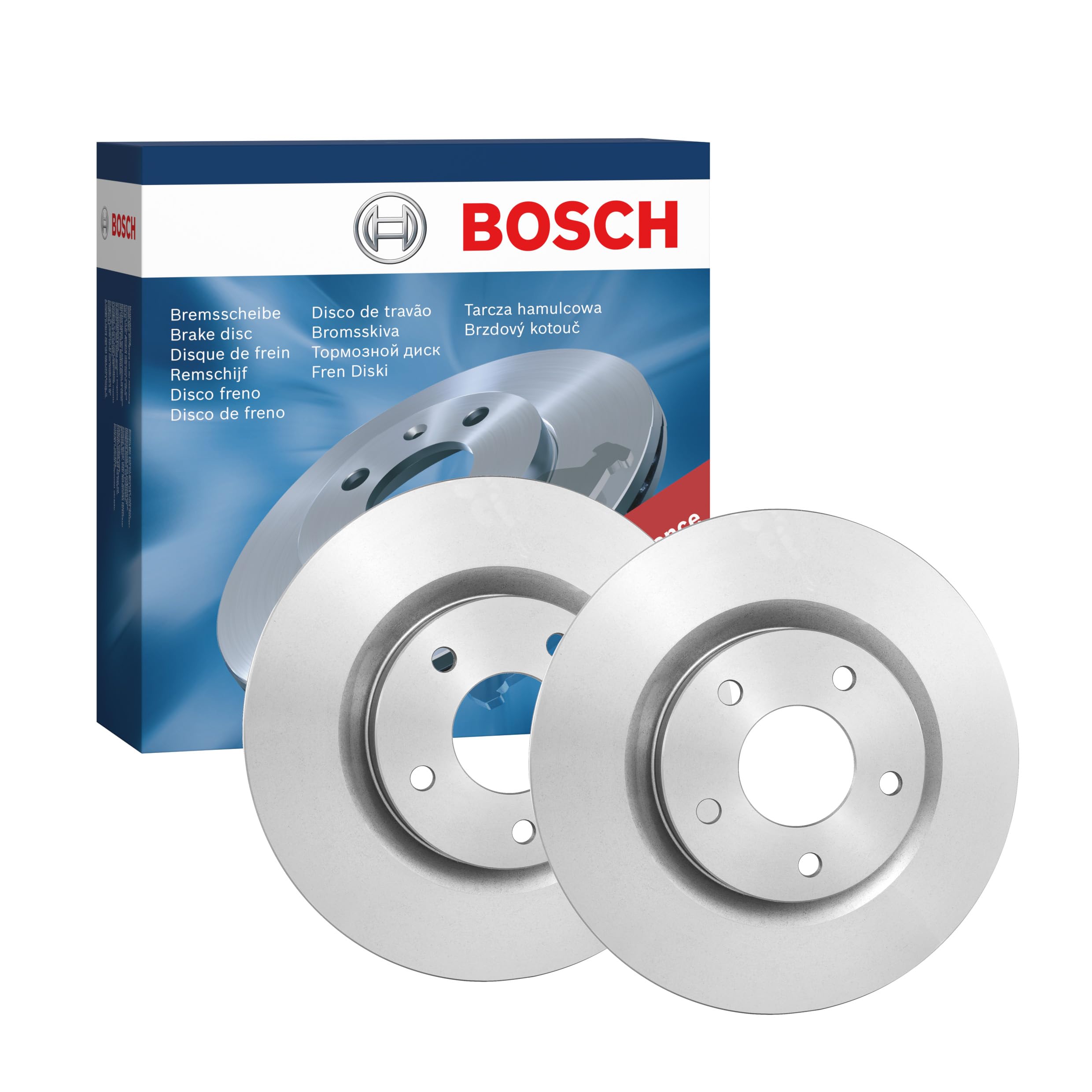 Juego de 2 Discos de Freno Bosch BD1201 - Discos Ventilados de 295.8 mm - Eje Delantero - Certificación ECE-R90 - Buena refrigeración, frenado fiable, protección anticorrosión - 1 Juego de 2 Discos