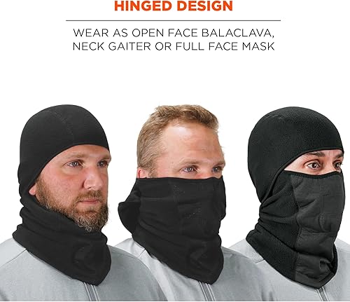 Miniatura 5 de Pasamontañas con bisagras resistentes al viento Ergodyne N-Ferno 6823, negro