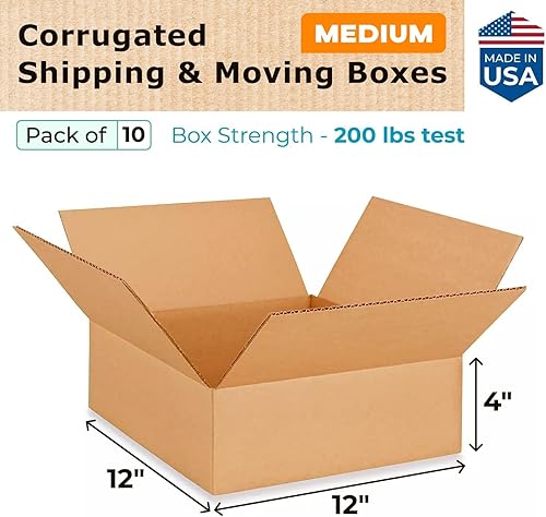 Miniatura 432 de Cajas para envío IDL Packaging - B-1266-5 de cartón corrugado, tamaño pequeño, de 12 pulgadas de largo x 6 pulgadas de ancho x 6 pulgadas de alto
