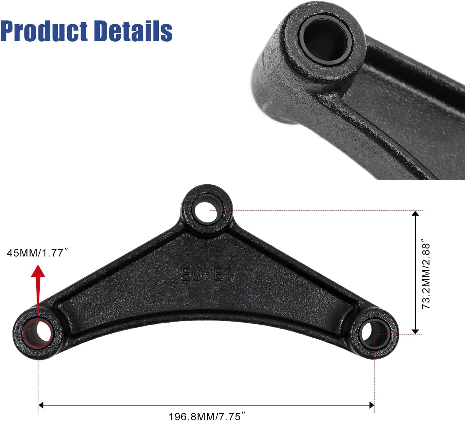 Sporacingrts Heavy Duty Shackle Upgrade Kit with 2Pcs Trailer Leaf Spring Equalizers Compatible with CRE3000 Stock and Equaflex Trailer Shackle kit 2.25” Shackles