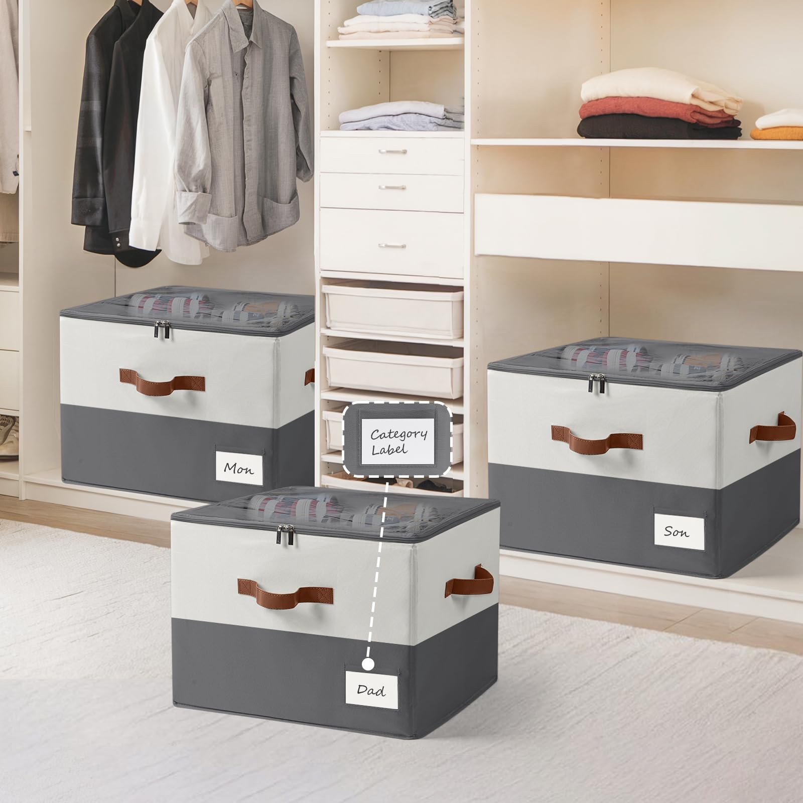 Organizer per scarpe per armadio, può contenere fino a 32 paia, grande contenitore per scarpe con coperchio trasparente, con divisori regolabili per scarpiere, contenitori salvaspazio per scarpe,