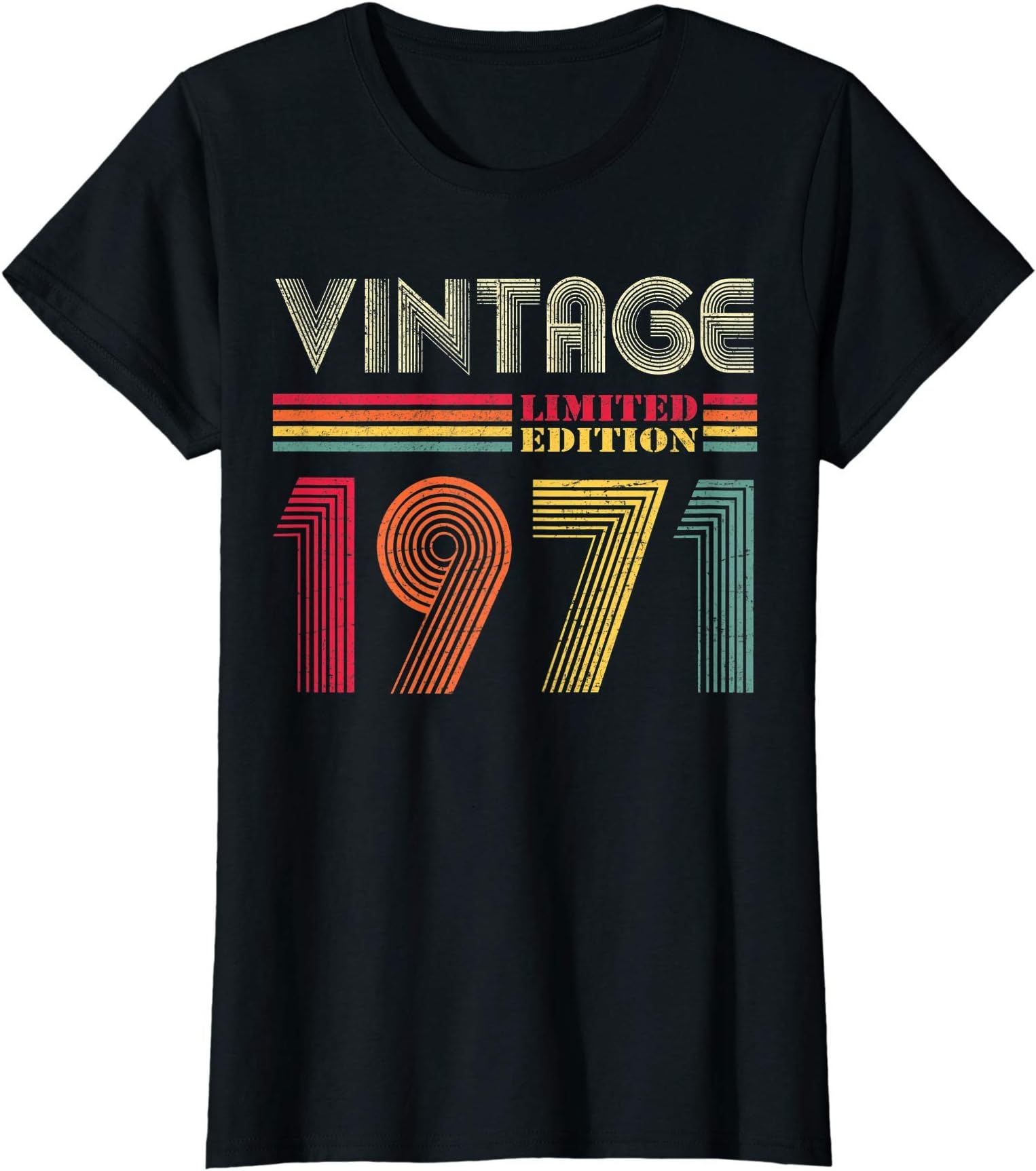 1971 51st Birthday Gift 51 Years of Being Awesome1971 51st Birthday Gift Vintage Retro Men Women 51 Years T-ShirtOEKO-TEX STANDARD 100