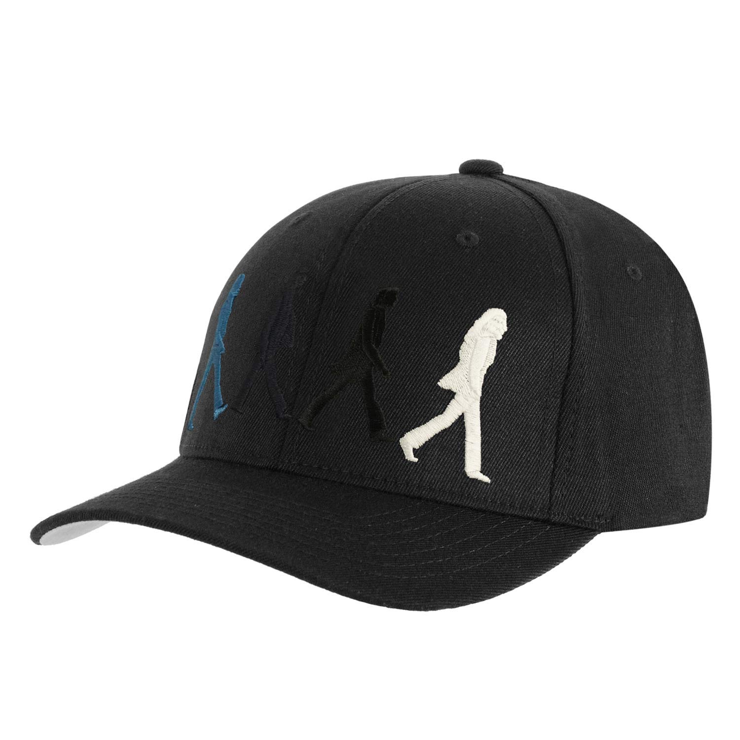 Beatles The Mens Black Baseball Cap Abbey Road Figures Official