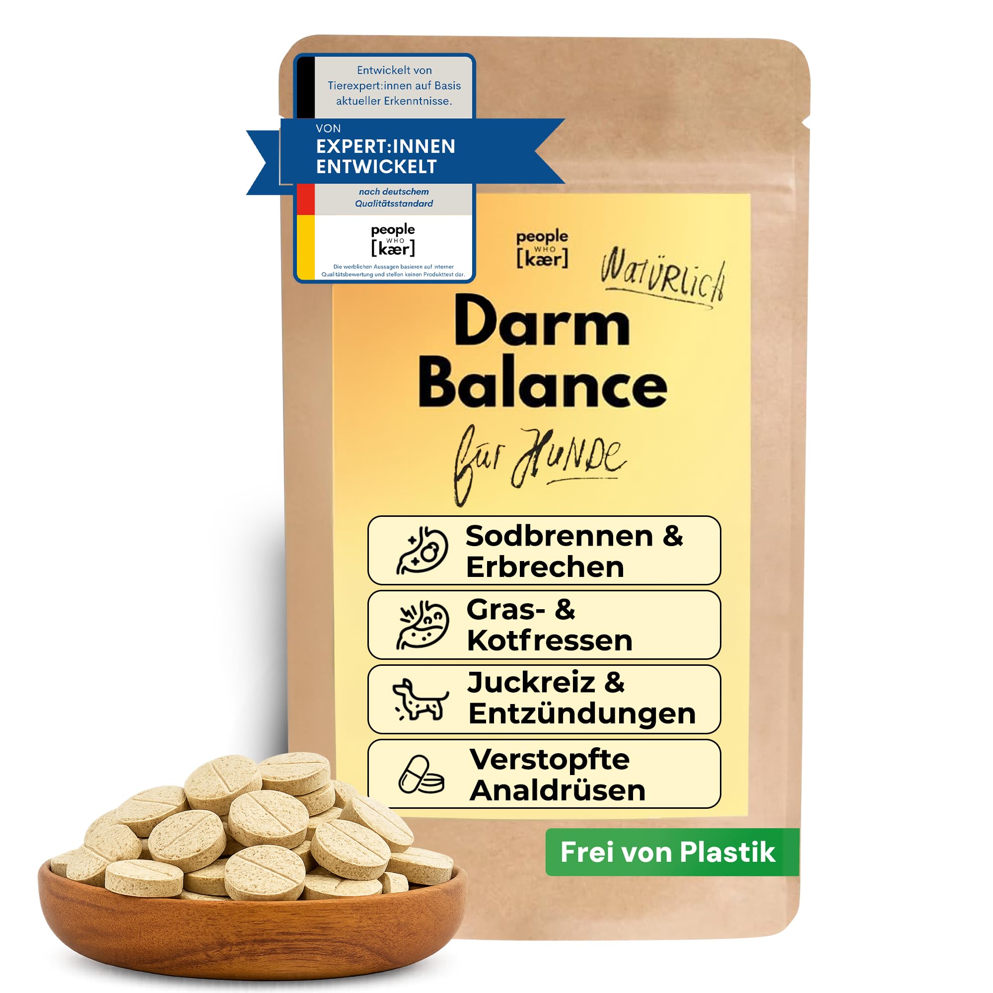people who kaer Darm Balance Drops für Hunde – mit Pro- & Präbiotika zur Unterstützung bei Sodbrennen, Gras- & Kotfressen, Analdrüsenproblemen, Durchfall & zur Darmsanierung – 60 Drops made in Germany