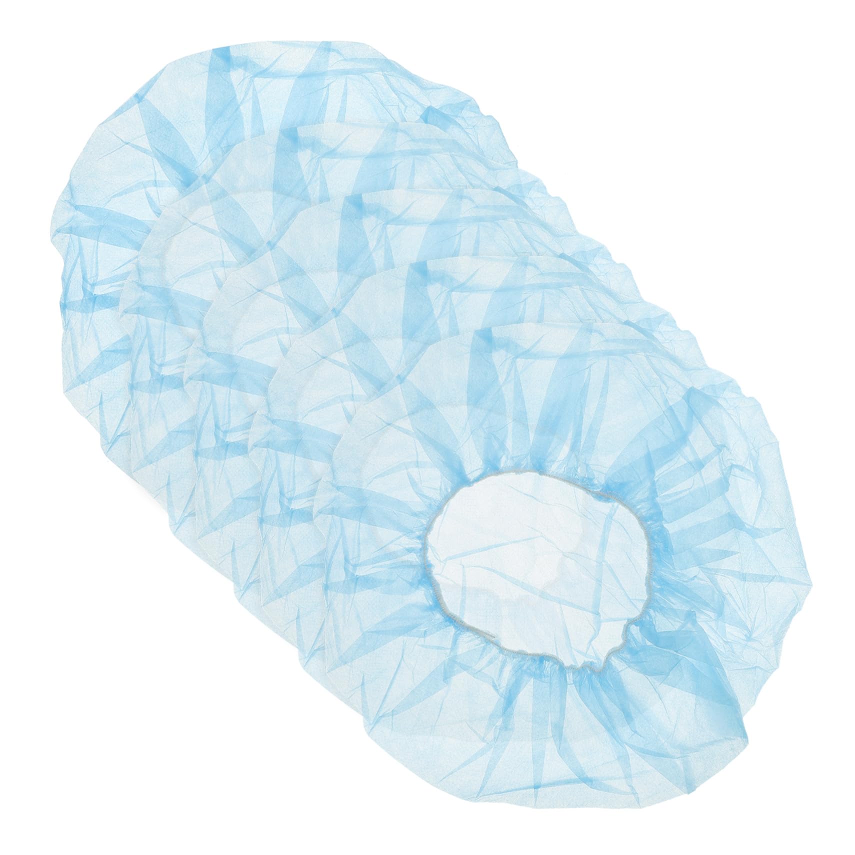 VICASKY 100 Cuffie per Chioma USA e Getta Non Tessuto, Cappellini Traspiranti e Comodi da Indossare, Colore Blu, per Cucina e Servizio Alimentare