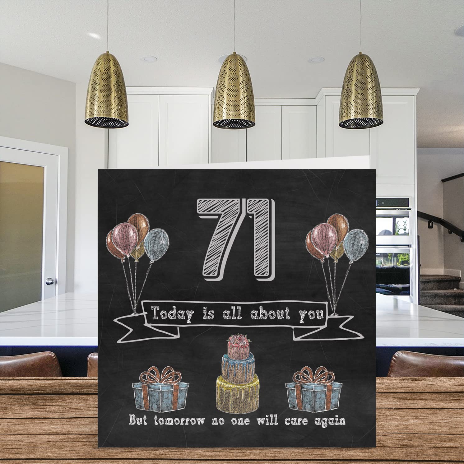 Tarjetas Vintage De 71 Cumpleaños Para Hombres, De 71 Años, Divertida Tarjeta De Cumpleaños Para Abuelo, Papá, Marido, Tío, Hermano, Abuelo, 145 Mm X