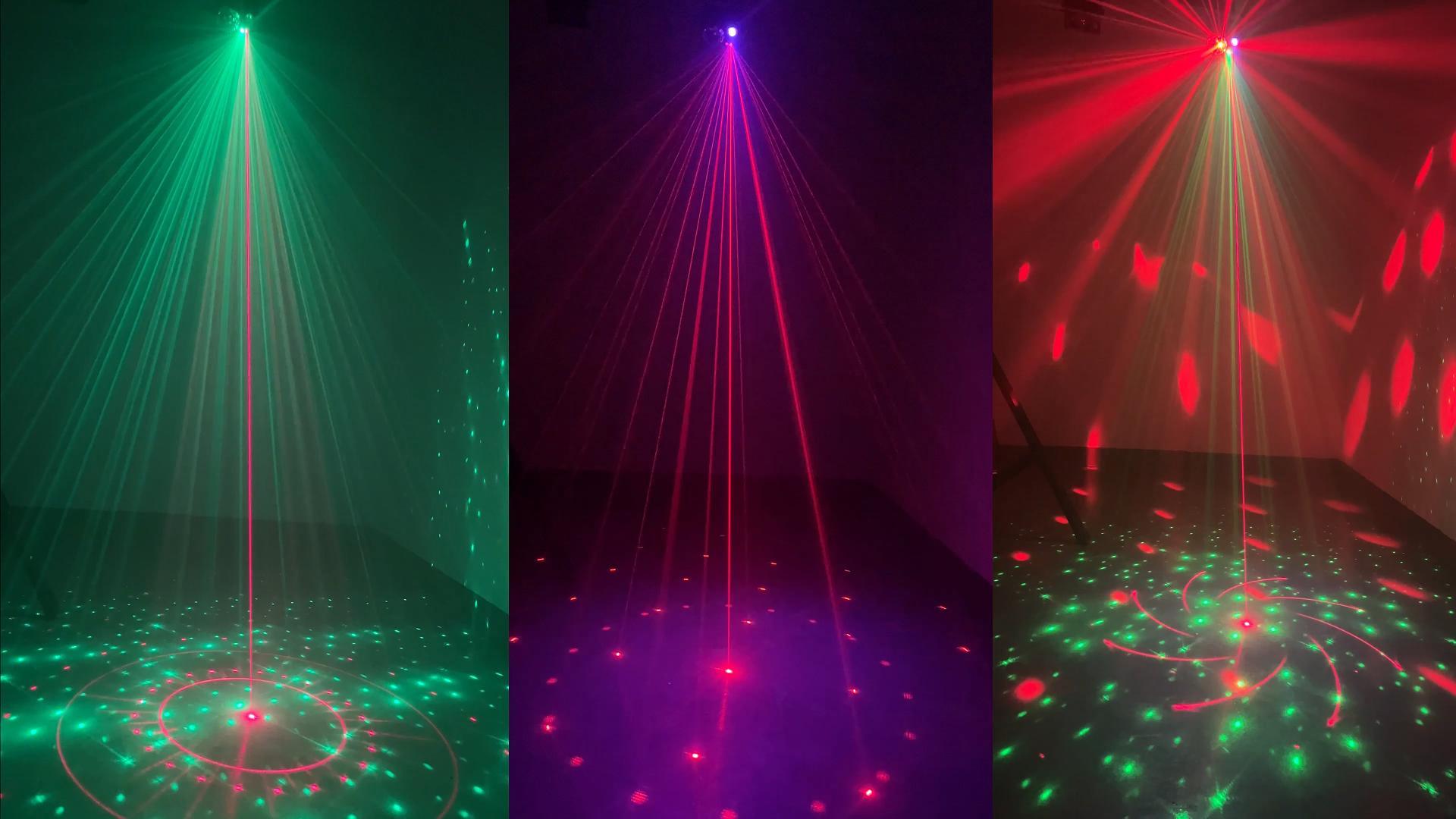 Lampe Disco 21 Yeux Fwiull – Effets RGB UV Stroboscopique – DMX, Voix, Télécommande – Parfait Fête, Noël, Halloween