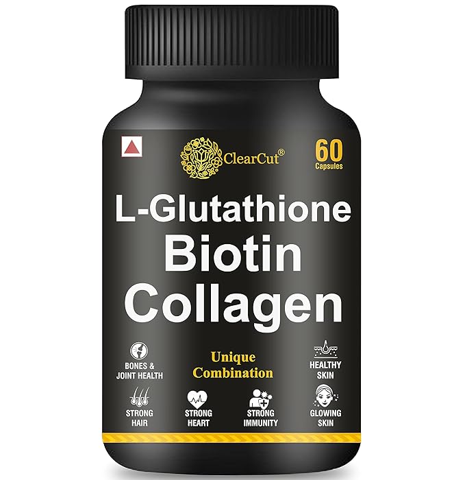 ClearCut L-Glutathione D-Biotin Collagen 1000mg Caps ClearCut L-Glutathione D-Biotin Collagen 1000mg Caps