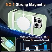 Vista 140 de MOCCA - Funda magnética resistente para iPhone XR de 6.1 pulgadas, compatible con MagSafe, funda con protección contra caídas de grado militar