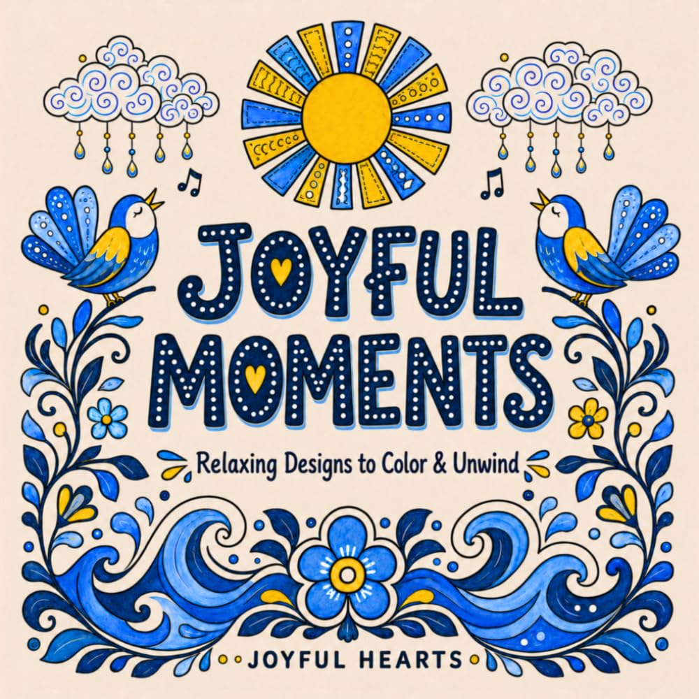 Joyful Moments: Relaxing Designs to Color & Unwind